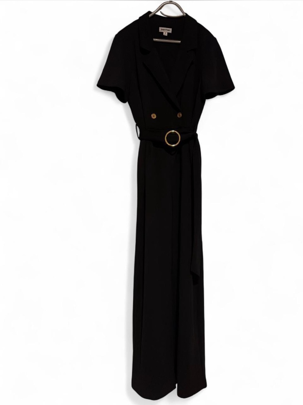Classic Black Belted Jumpsuit